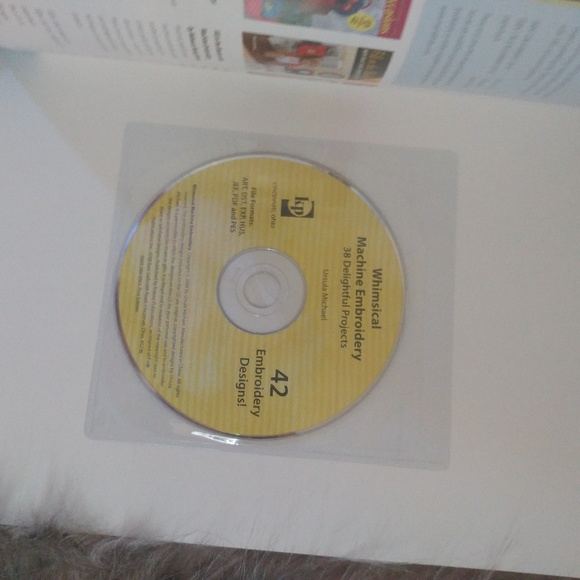NEW whimsical machine embroidery book w CD - Picture 2 of 7